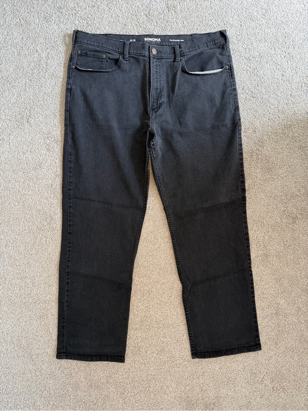 Sonoma Men's Black Relaxed Jeans